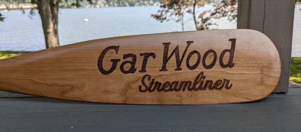 Fluffy laser etched on side one. GarWood Streamliner laser etched on side two