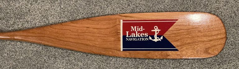 Mid-Lakes painted paddle